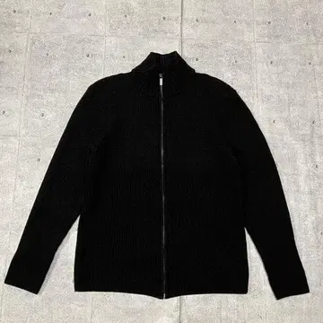 발리 이탈리아제 집업 니트 자켓 블랙