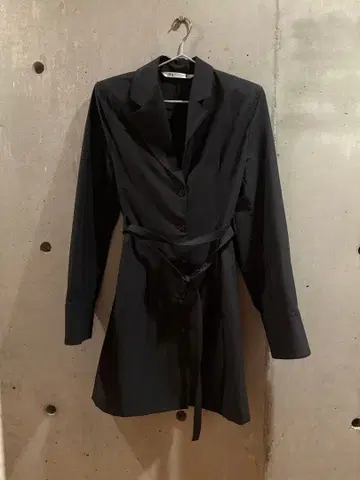ZARA 블랙 셔츠 드레스 XS