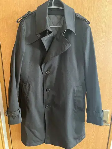수트 컴퍼니 블랙 트렌치코트 L 사이즈