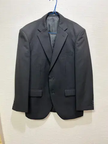 블랙 포멀 수트 스트라이프 디자인 상복 예복 셋업