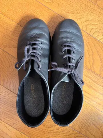 Repetto paris 블랙 가죽 스트링 슈즈