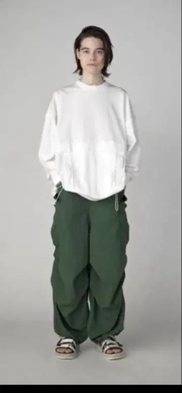 nagonstans 나곤스탠스 티셔츠 풀오버 화이트 M