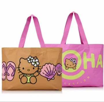 하와이 한정판 아로하 컬렉션 헬로키티 토트백