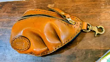 HERZ 교자 코인 케이스 브라운