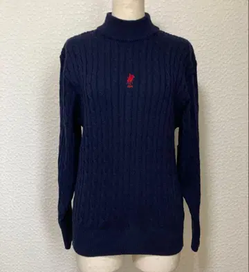 U.S. POLO ASSOCIATION 폴로 네이비 컬러 니트 일본제