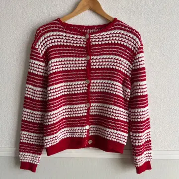 스트라이프 니트 가디건 구제 의류