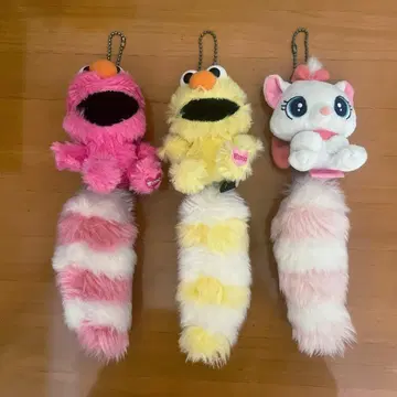 엘모 마리 키링 봉제 인형 3개 세트