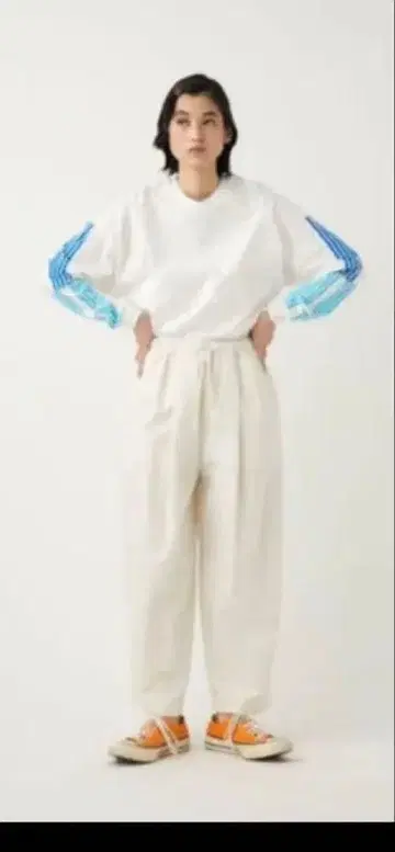 natural chin 턱 와이드 pants nagonstans