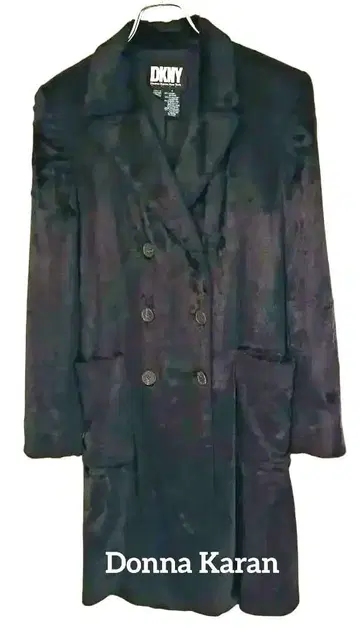 다나 카란 Donna Karan New York 롱 코트 더블 브레스트