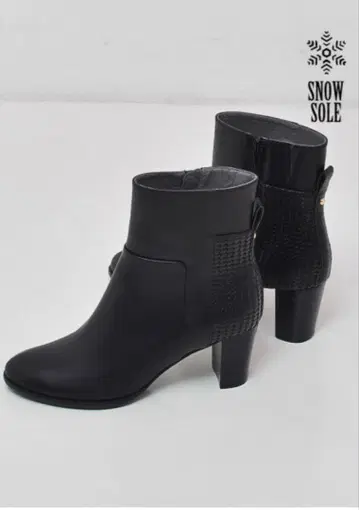 스노우 밑창 블랙 하이 샤프트 부츠 39