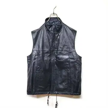레어 00's y2k 빈티지 DURANTE 천연 가죽 레더 베스트 L