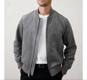 BANANA REPUBLIC 비건 스웨이드 봄버 자켓