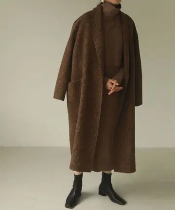 TODAYFUL 오버 체크 코트