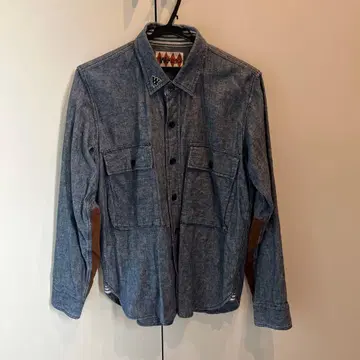 Weirdo 블루 데님 긴팔 셔츠