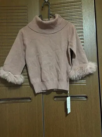 JILLSTUART 택 포함 새상품 니트 퍼 탈부착 가능