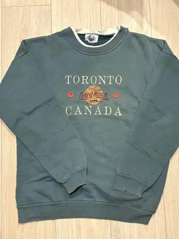 하드 록 토론토 캐나다 맨투맨 구제 의류