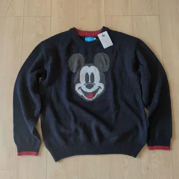 디즈니 리조트 미키 페이스 스웨터 L