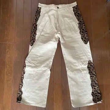 HIGH-GATE 레오파드 무늬 워크 팬츠