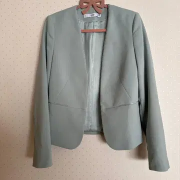 MNG 민트 그린 테일러드 자켓