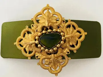 rada BIGIOTTERIE 이탈리아제 헤어 머리핀 골드 그린