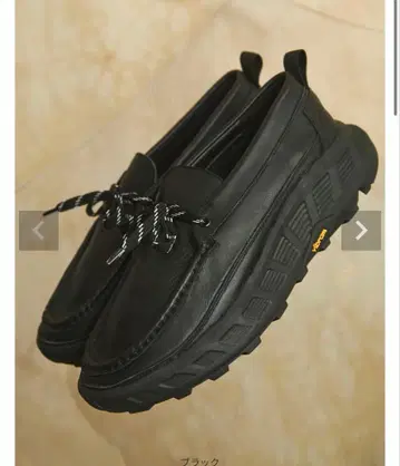 VIBRAM x OPENING ACT 볼륨 리얼 가죽 모카신 스니커즈