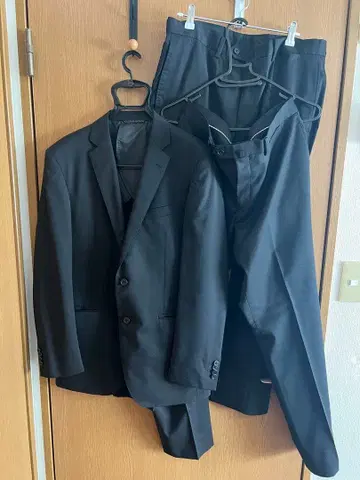 수트 컴퍼니 블랙 비즈니스 정장 싱글 브레스 L