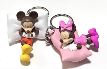 디즈니 미키&미니 피규어 키링