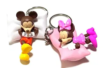 디즈니 미키&미니 피규어 키링