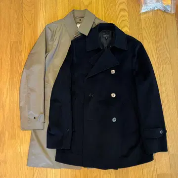 새상품급 바니스뉴욕 코트&피코트 세트