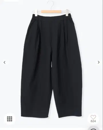 사만사 모스2 블랙 와이드 팬츠 M