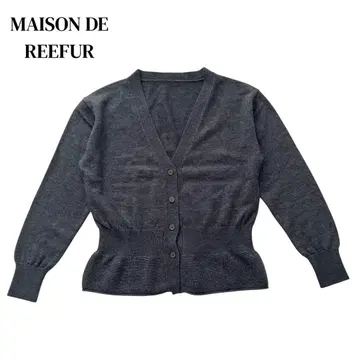 메종 드 리프 울 혼방 긴팔 가디건 38 사이즈