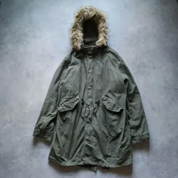 00s y2k archive 퍼 모즈 코트 XL