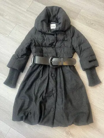 TATRAS 벨트 포함 다운 코트 다크 그레이