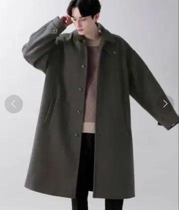 RAGEBLUE 메리노울 스텐카라 코트 M 사이즈 그레이