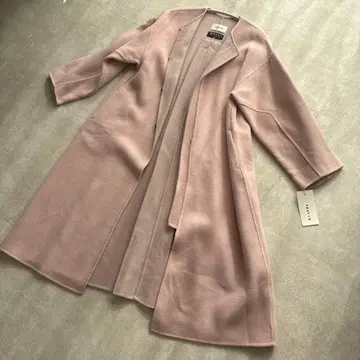 새상품 Fray id 핑크 롱 코트