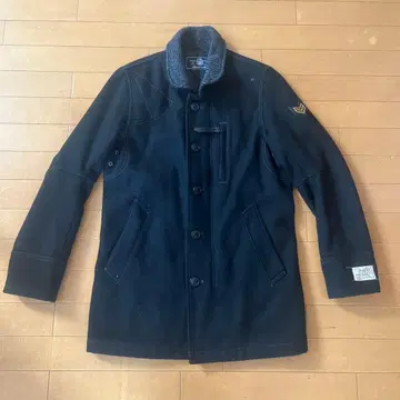 Avirex 네이비 울 코트 M