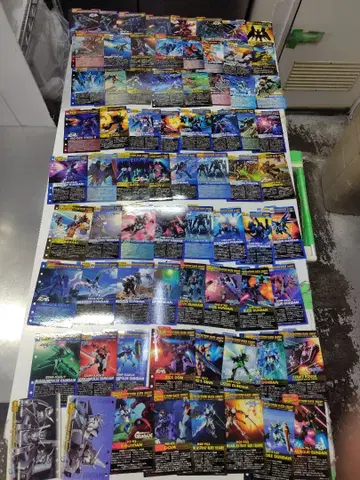 모빌슈트 인 액션 컬렉션 데이터 시트 63장 + 증정 14장