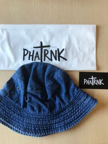 141 PHATRNK 데님 버킷햇 M 로고 자수