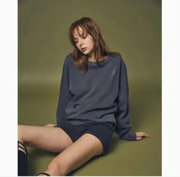 juemi 피그먼트 맨투맨 그레이