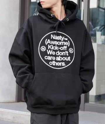 완판 NASTY KICK Laconic 후드티 블랙 M 한국