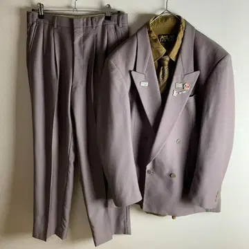 세트 판매 더블 셋업 팥색 레어 컬러 핀즈 결혼식 성인식