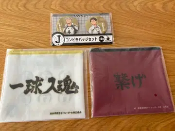 하이큐 해피 복권 배지 플랫 파우치