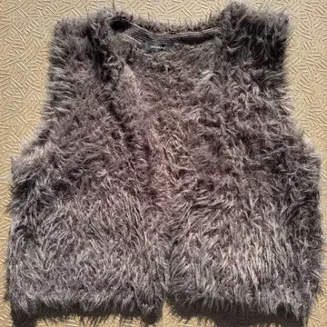 JEANASIS 그레이 퍼 베스트