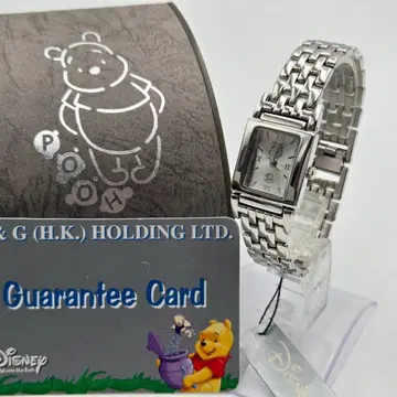 택 포함 새상품 디즈니 푸우 손목시계 상자 보증 카드 포함