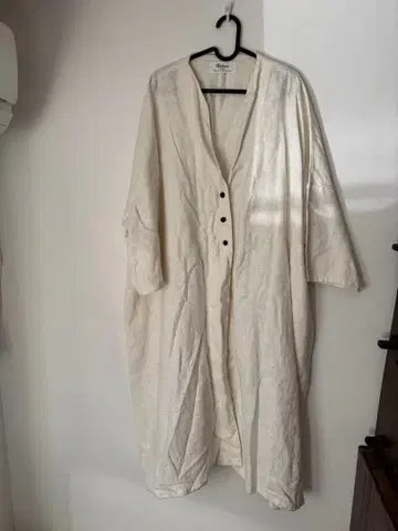 인기 작가님 린넨 코트 화이트