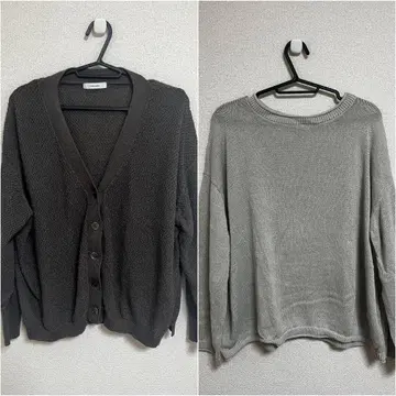 GLOBAL WORK 페이퍼얀 카노코 가디건 돌먼 풀오버