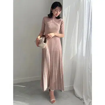 가을/겨울/봄 착용 가능! [anuans] 보틀넥 시어 니트 원피스