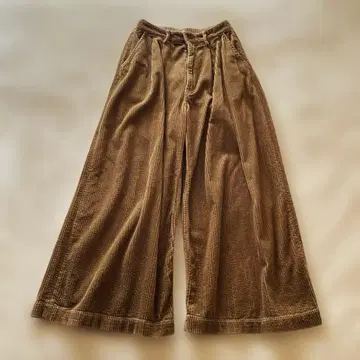 그랑마마도터 2 두꺼운 코듀로이 와이드 팬츠 카멜