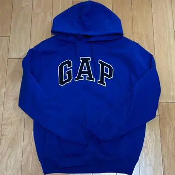 GAP 릴랙스 로고 후드티 블루 파랑 S 사이즈