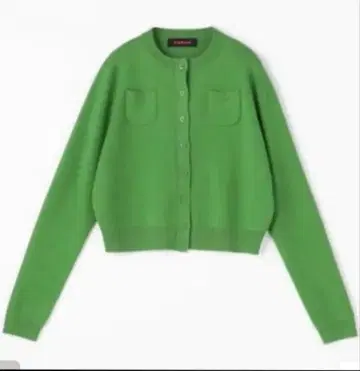 CABaN 코튼 캐시미어 크루넥 가디건 그린 XS